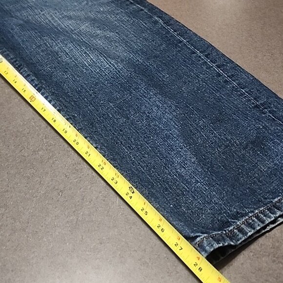 Chaps Denim Straight Fit Mens Jeans 40x30 Classic Blue Cotton - Picture 7 of 7